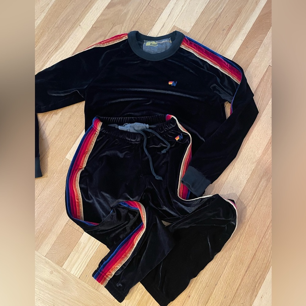 Aviator Nation velour sweat set